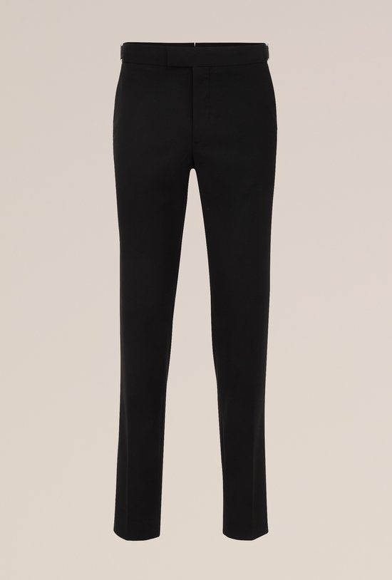 WE Fashion Heren slim fit pantalon met verstelbare tailleband