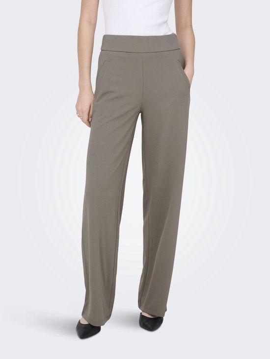 JdY Jacqueline de Yong Jdylouisville Catia Wide Pant Jrs N 15221238 Driftwood Dames Maat - W30 X L30