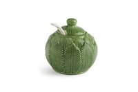 Excelsa Gebladerte Sugar Bowl met Lepel, Keramiek