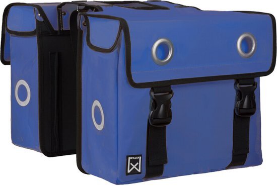 WILLEX Dubbele fietstas Bisonyl 30L Blauw