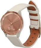 kwmobile lederen horlogebandje wit geschikt voor Garmin vivomove 3S / vivoactive 4S