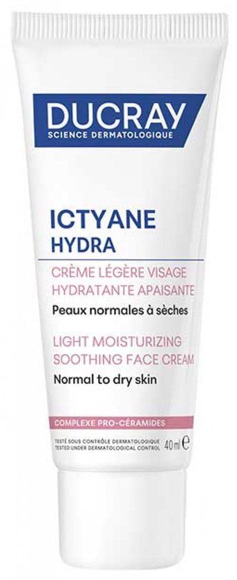 Ducray Ictyane Hydra Lichte Hydraterende Verzachtende Crème 40 ml