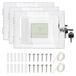 Boîtier de protection pour thermostat avec serrure, lot de 3, transparent, pour thermostat jusqu'à 5x6 pouces