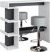 Vicco Dana Bartafel set – 108 x 50 cm met 2 barkrukken Wit
