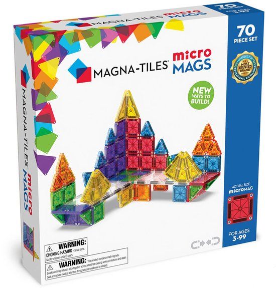 Magna-Tiles Micro Mags 70 stuks - Multi - Vanaf 3 jaar - 2024