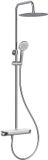 Wiesbaden Tondell Thermostatische Regendoucheset met Planchet - Chroom