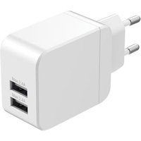 Wefix Dual USB Oplader Type A 2.4A Wit