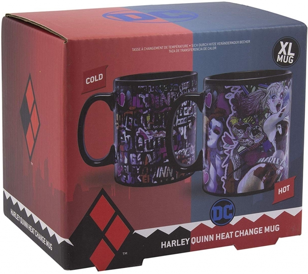 Paladone dc - harley quinn heat change xl mug