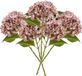 Emerald Kunstbloem hortensia tak - 5x - Annabelle - 52 cm - paars