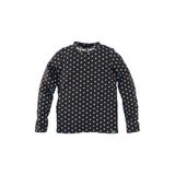Z8 kids longsleeve Yibbie met stippen donkerbruin/blauw
