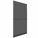 vidaXL Scharnierend insectenscherm antraciet en zwart 120 x 240 cm