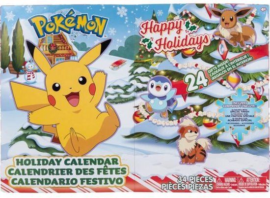 Bandai Adventskalender Pokémon - 24 Verborgen Gifts - 39 Onderdelen