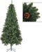 vidaXL Sapin de Noël artificiel avec pommes de pin 210 cm vert