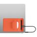 kwmobile hoes voor harde schijf geschikt voor SanDisk Portable SSD, Samsung T7, Crucial X8, HDD - 13 x 8,3 cm - Met 2 opbergvakken - Externe SSD houder in oranje