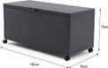 Mirador Opbergbox 182 Aluminium Antraciet 1177 Liter