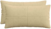 vidaXL - Kussensloop - 2 stuks - ALMELO - Grijs Groen - 40 x 70 cm - Katoensatijn