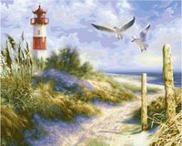 Schipper Schilderen op Nummer - Duinlandschap met vuurtoren
