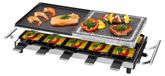 OEM Raclette-grill 2-in-1 voor 10 personen, 1700 watt, roestvrij staal