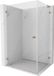 Mexen Lunar-B L cabine de douche à charnières gauche 95 x 90 cm, transparent, cuivre brossé