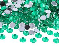 Decoratieve edelstenen van acryl, cirkel groen, 10 mm. 2000 stuks.
