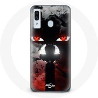 Maniacase Hoesje voor Samsung Galaxy A20e Itachi Uchiwa Naruto Anime kunst