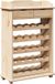 vidaXL Wijnrek Naturel Massief Grenenhout 58 x 28 x 90 cm