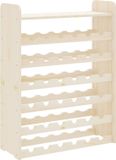 vidaXL Wijnrek met bovenblad 67,5x25x87 cm massief grenenhout
