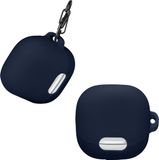 kwmobile Hoes geschikt voor Anker Soundcore Liberty 4 NC - Siliconen cover voor oordopjes in donkerblauw