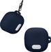 kwmobile Hoes geschikt voor Anker Soundcore Liberty 4 NC - Siliconen cover voor oordopjes in donkerblauw