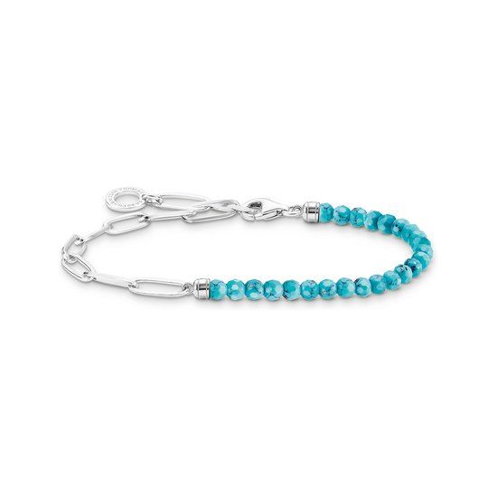 Thomas Sabo Women's Bracelet 925 Silver Turquoise Minimalist