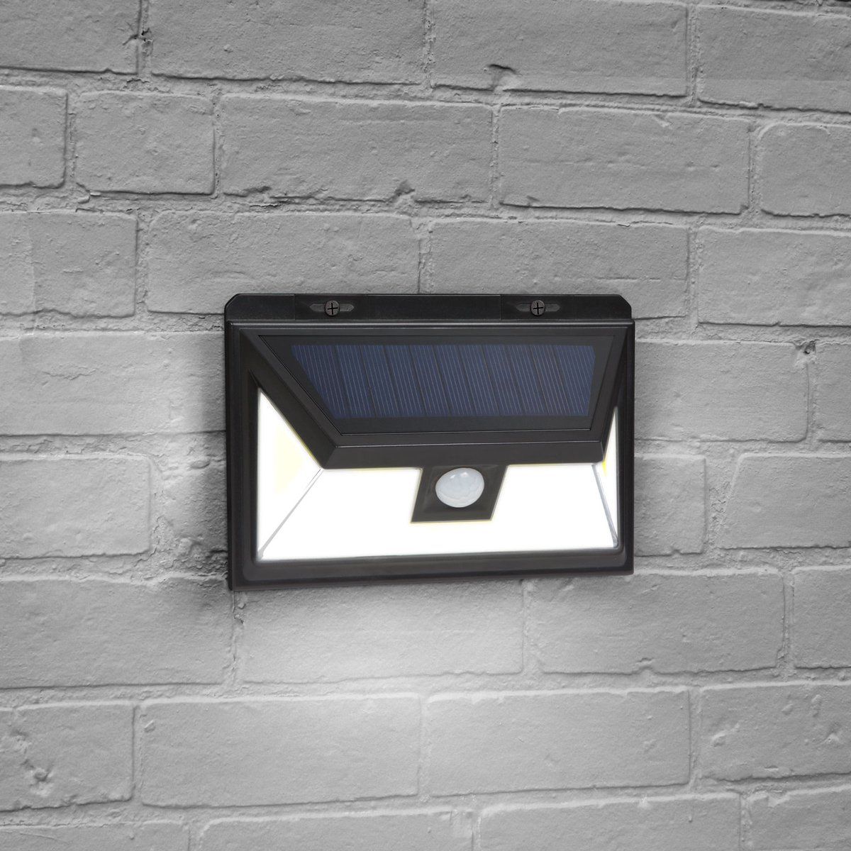 Phenom Wandlamp voor Buiten op Zonne-Energie - Solar Spot Lamp met Bewegingssensor - IP65