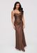 LARICA Jurk - Rits - Effen - Jurk Bruin S