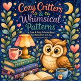 Cozy Critters & Whimsical Patterns: 50 Adorable Designs for Teens & Adults — Cute Animals, Cozy Scenes, Funny Patterns & Relaxing Abstract Coloring Activities