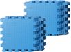 Interbosch B.V. 18 pièces puzzle bleu sol carrelage mousse 30 x 30 cm - Tapis puzzle - Tapis de jeu pour bébé/enfant en bas âge