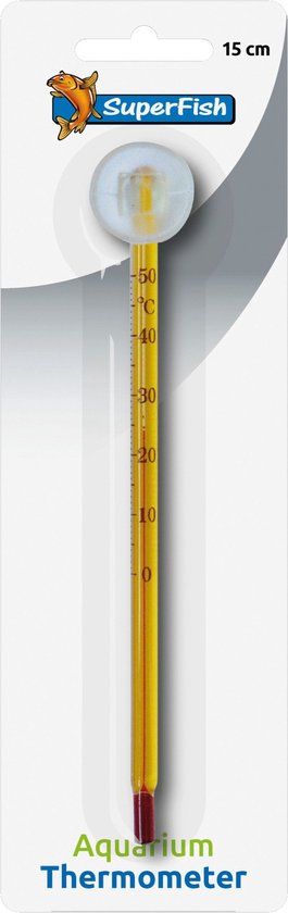 Superfish Aquarium Thermometer - 15 cm - Glass