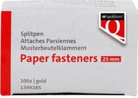 Quantore Splitpen 25mm Goud Metaal 100 stuks