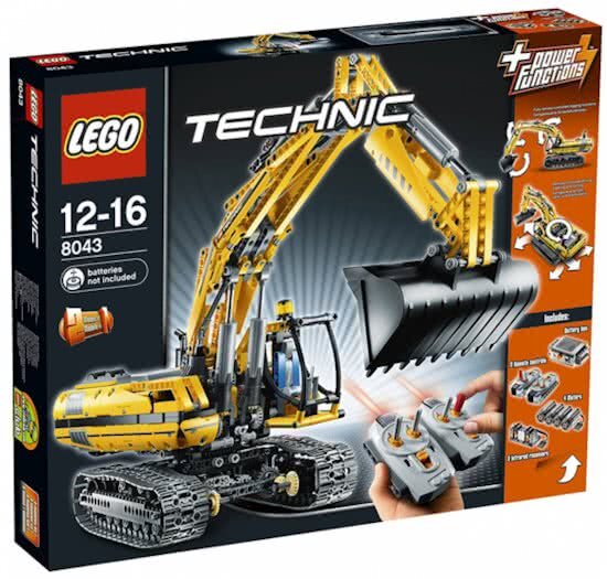 lego Technic Graafmachine met Motor - 8043