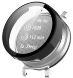 Wigento Garmin Lily 2 Beschermhoes van kunststof (PC) + beschermend hardglas, zwart