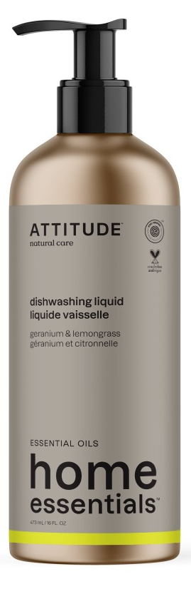 Attitude Dishwashing Liquid - Geranium & Lemongrass