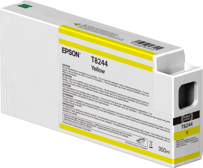 Epson Singlepack Yellow T824400 UltraChrome HDX/HD 350ml single pack / geel