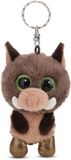 NICI GLUBSCHIS Sleutelhanger Wild Zwijn Truffel Fluffle 9cm bruin