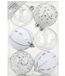 Inge's Christmas Decor 81075 Kerstbal Zilver 6 stuk(s)