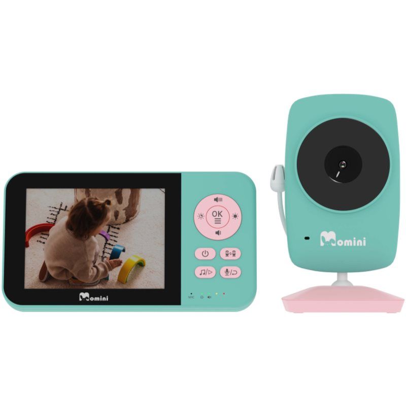 Momini BlissView Baby Monitor (Video & Audio, 300 m)