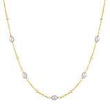 Glanzstücke München Ketting goudgeel / parelwit