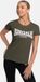 Lonsdale Cartmel T-shirt Dames Olijfgroen/Wit M