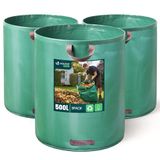 vounot Set van 3 tuinzakken, 500 l, groen