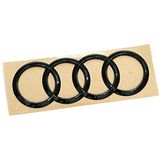 Audi 80A071802 Ringen Logo Black Edition Sticker Embleem Blackline, zwart, niet voor Sportback