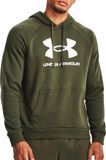 Under Armour Rival Fleece Hoodie Heren - Maat S - groen - wit