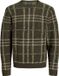 JACK & JONES Simon souffle knit crew neck slim fit heren pullover wolmengsel met O-hals groen (forest night check)