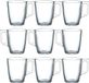 Luminarc Theeglazen / koffieglazen - 18x stuks - glas - 250 ml - Vaatwasser bestendig